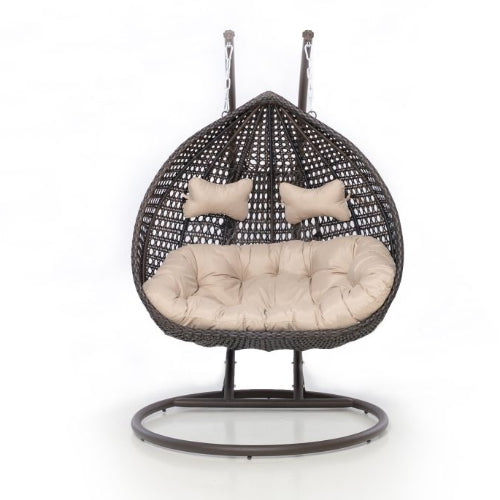 Double Basket Rattan Swing Chair Patio. @HOG - Home Office Garden Online Marketplace