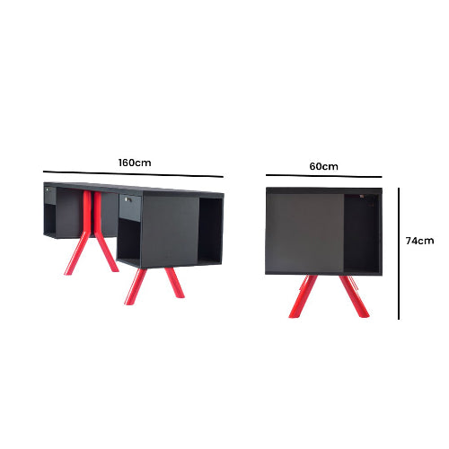 Eclectic Office Desk - 1.6m @HOG - Home Office Garden Online Marketplace