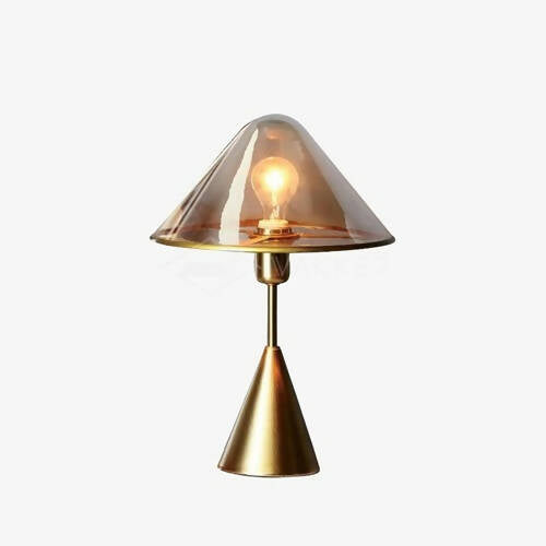 Cone gold table lamp