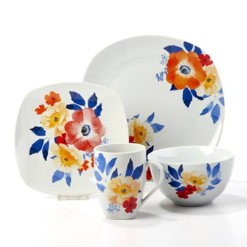 Tabletops Anemone Dinnerware Set - 16 Pieces