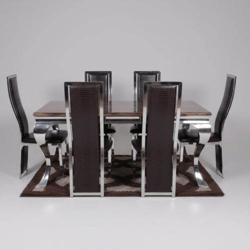 Exquisite Marble Dining - Brown @HOG - Home Office Garden Online Marketplace