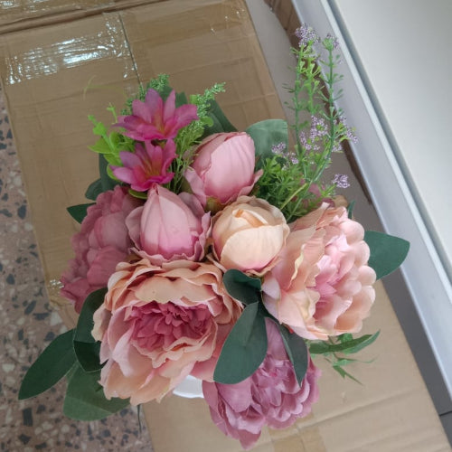 Flowers in White Ceramic Vase @HOG - Home Office Garden Online Marketplace