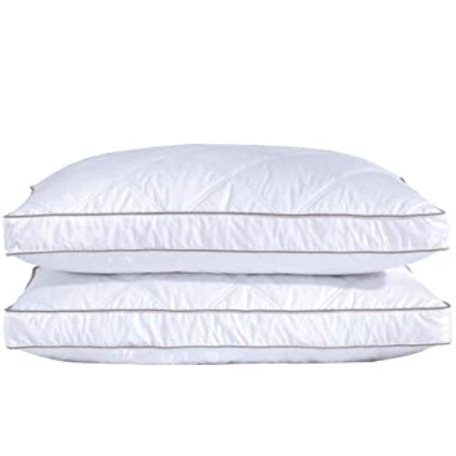 Goose Feather Luxury Pillow (Two Piece). @HOG - Home Office Garden Online Marketplace