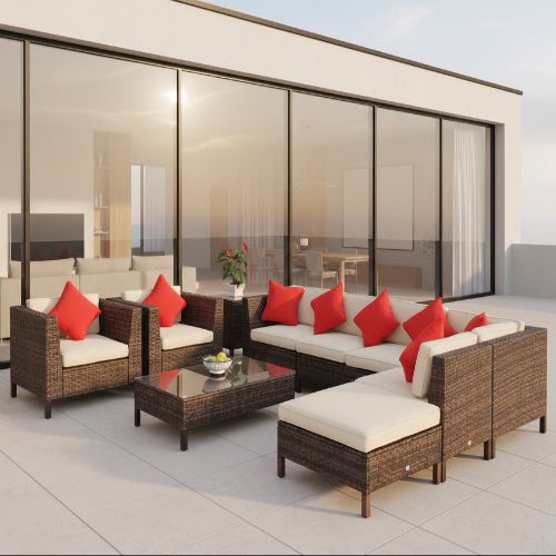 Greenwich 9 Piece Sectional Seating Group with Cushions. @HOG - Home Office Garden Online Marketplace