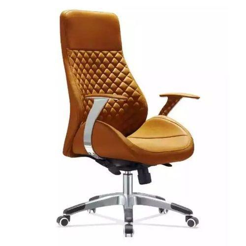 High Back Brown Leather Executive Swivel Office Chair with Arms @HOG - Home Office Garden Online Marketplace