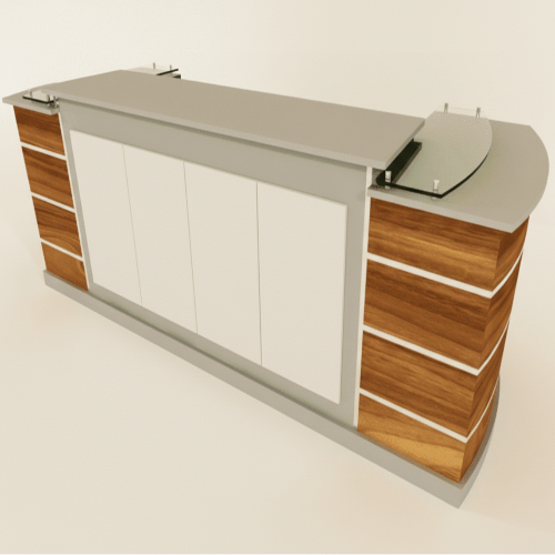 Hobbit Reception Desk - 2.4m. @HOG - Home Office Garden Online Marketplace