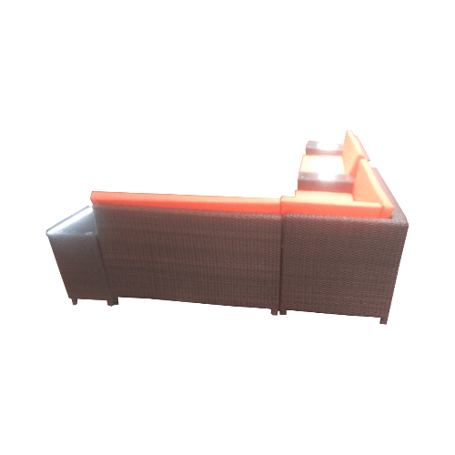 L-Shaped Rattan Garden Furniture Sofa and Side Table Set. @HOG - Home Office Garden Online Marketplace