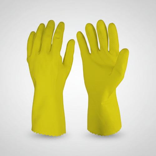 Latex Household Rubber Hand Gloves - Large. @HOG - Home Office Garden Online Marketplace