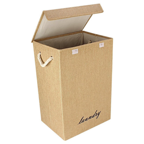 Linen Design Laundry Basket- Beige. @HOG - Home Office Garden Online Marketplace