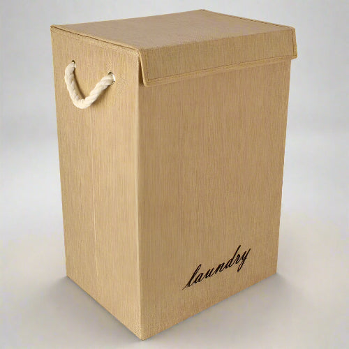 Linen Design Laundry Basket- Beige. @HOG - Home Office Garden Online Marketplace