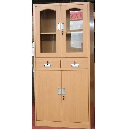 Metal Cabinet with Glass & Metal Door-Full Height. @HOG - Home Office Garden Online Marketplace