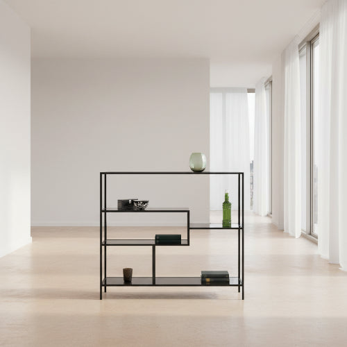 Metal Console Table with Glass. @HOG - Home Office Garden Online Marketplace