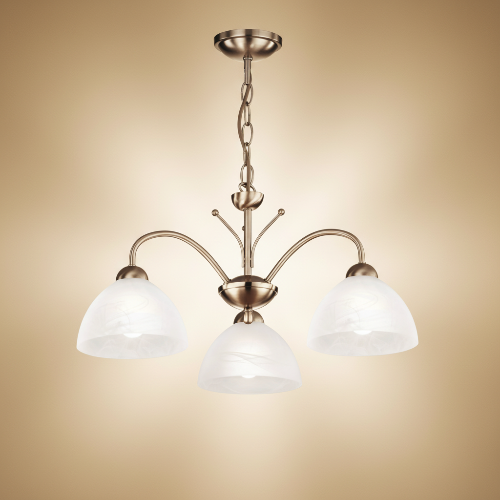 Milanese 3 Light Pendant -Satin Silver & Alabaster Glass. @HOG - Home Office Garden Online Marketplace
