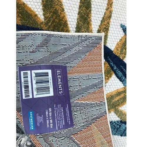 Gertmenian Elements Indoor /Outdoor Area Rug -Belize Blue - 6 Ft 6In X 9ft 6In HOG-Home Office Garden online marketplace.