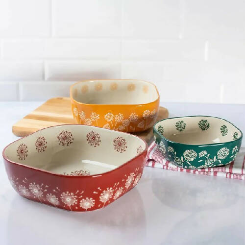 Baum In Full Bloom Serving Bowl Set -3-piece Home, Office, Garden online marketplace