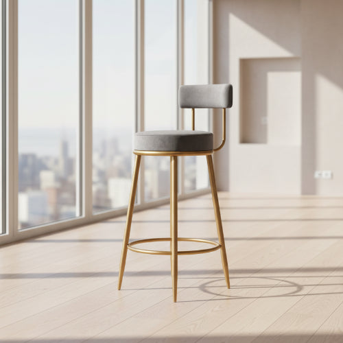 Plush Fabric Bar Stool @HOG - Home Office Garden Online Marketplace