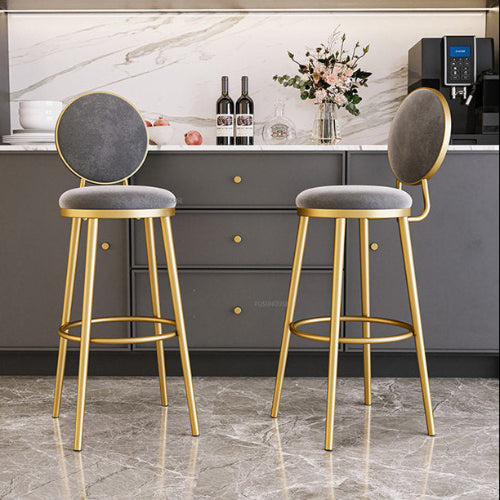 Plush Fabric Bar Stool (One) @HOG - Home Office Garden Online Marketplace