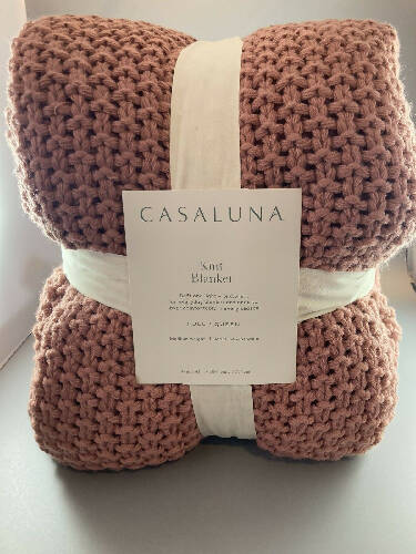 Casaluna Knit Blanket ''Dark Clay'' - Full Queen Home, Office, Garden online marketplace