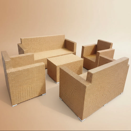 Rattan Garden Lounger 7 Seater. @HOG - Home Office Garden Online Marketplace