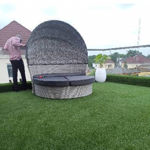 Rattan Sunbed Outdoor Furniture with Canopy. @HOG - Home Office Garden Online Marketplace