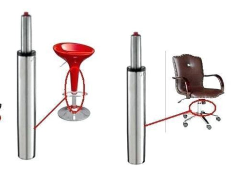 Replacement Gas Lift for Swivel Chair - CHROME @HOG - Home Office Garden Online Marketplace