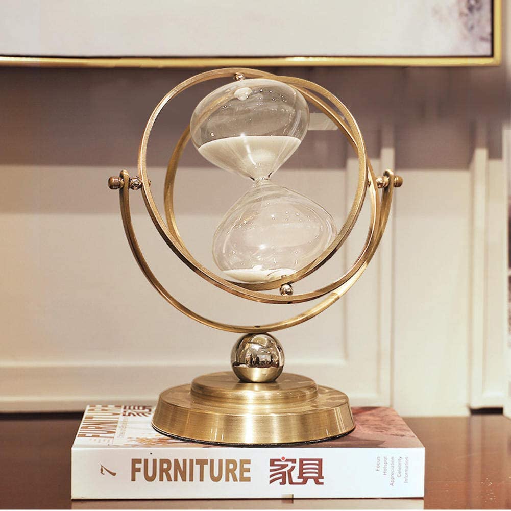 Rotating Globe Metal Hourglass | HOG-Home. Office. Garden online marketplace