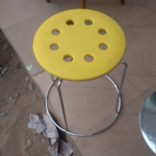 Round Chrome Fiber Top Stool @HOG - Home Office Garden Online Marketplace
