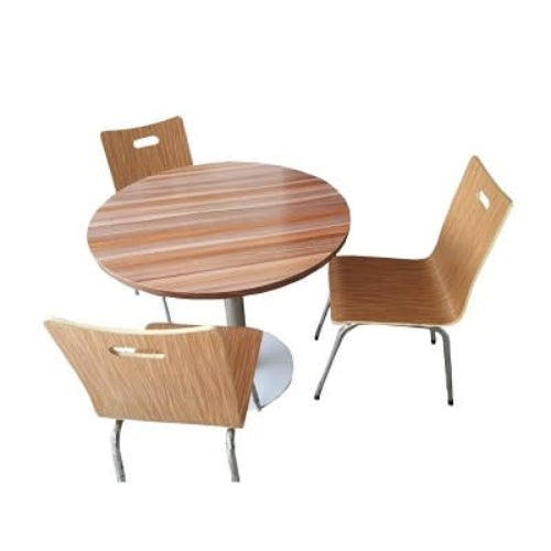 Round Pedestal Café Table and Bentwood Stack Café Chair Set. @HOG - Home Office Garden Online Marketplace