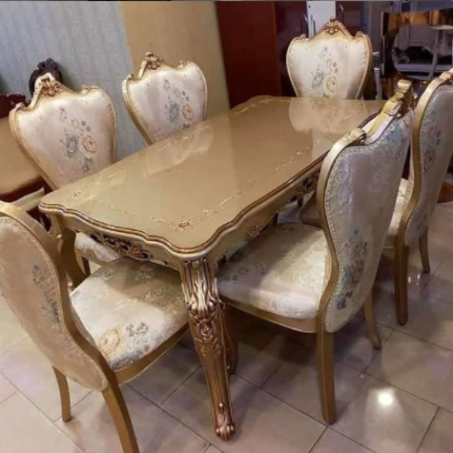 Royal 6 Seater Glass Dining Set. @HOG - Home Office Garden Online Marketplace