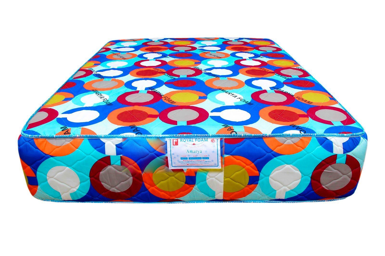 Royal Amarya-Poly Cotton Fabric Plain Mattress - [75 x 54 x 12"] [6ft x 4.5ft x 12inches](Lagos Only) @HOG - Home Office Garden Online Marketplace
