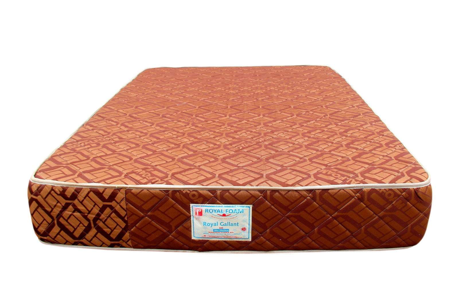 Royal Gallant Plus JACQUARD Fabric-Fully Quilted Mattress 190 X 150 X 30 CM(6ft x 5ft x 12inches)(Lagos Only) @HOG - Home Office Garden Online Marketplace