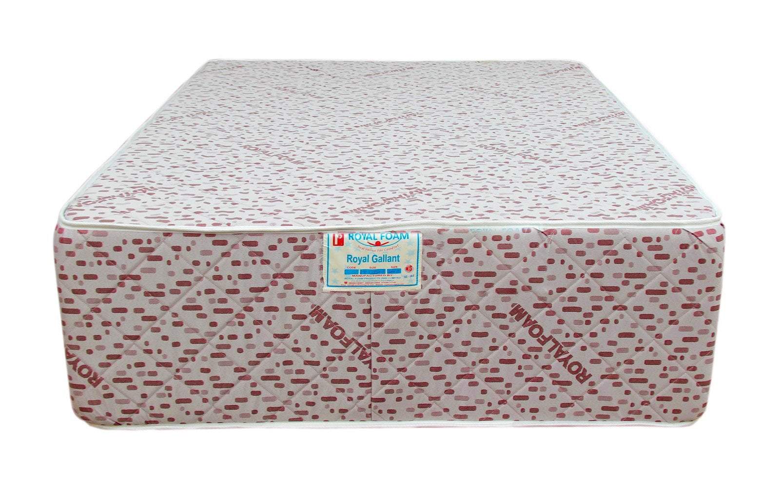 Royal Gallant Plus JACQUARD Fabric-Fully Quilted Mattress 190 X 210 X 25 CM(6ft x 7ft x 10inches) 2 Adult (King Size)(Lagos Only) @HOG - Home Office Garden Online Marketplace