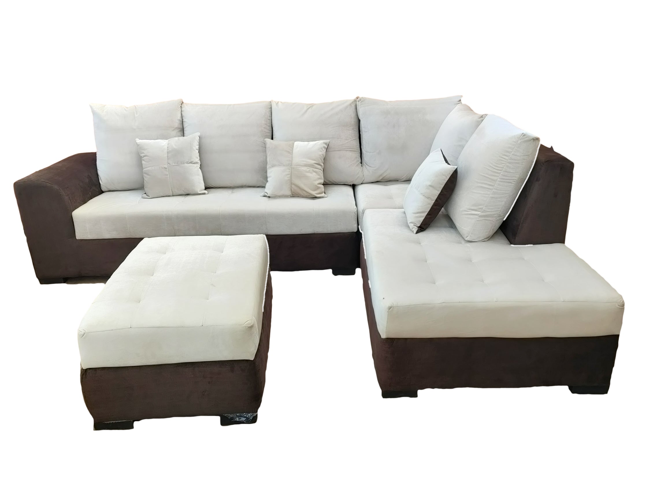 Standard Designer L Shape Fabric Sofa Set. @HOG - Home Office Garden Online Marketplace
