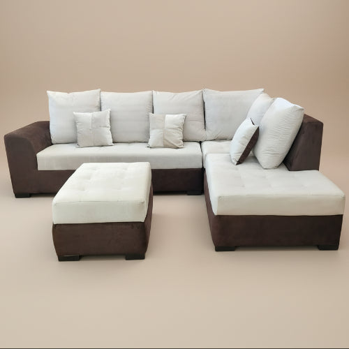 Standard Designer L Shape Fabric Sofa Set. @HOG - Home Office Garden Online Marketplace