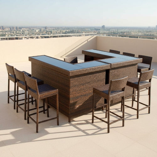 Stylish Rattan Outdoor Bar Counter. @HOG - Home Office Garden Online Marketplace