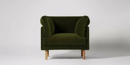 Jess Armchair - Fern Green in Deep Velvet