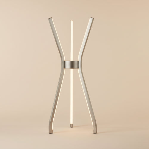 Tripod LED Table Lamp Satin Nickel. @HOG - Home Office Garden Online Marketplace