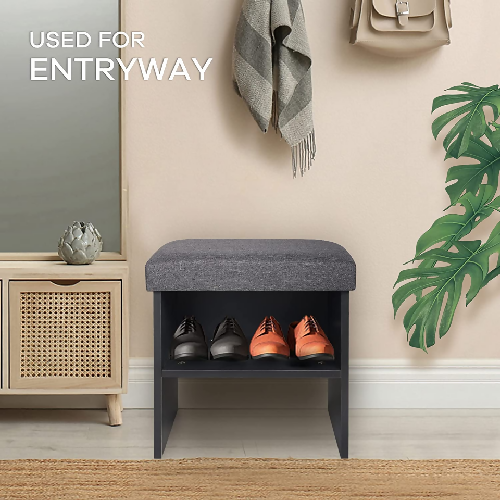 Restland Small Shoe Bench with Soft Cushion