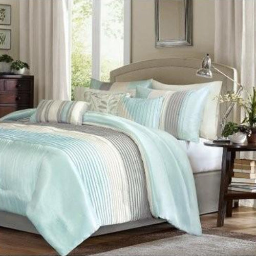 Unique Beddings Set - Royal Aqua Cream @HOG - Home Office Garden Online Marketplace