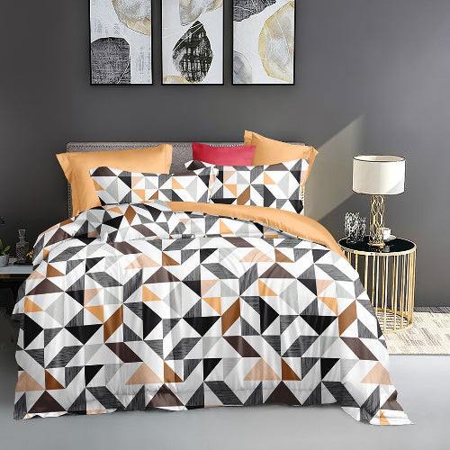 Unique Multi Color Stripes Bedding Set. @HOG - Home Office Garden Online Marketplace