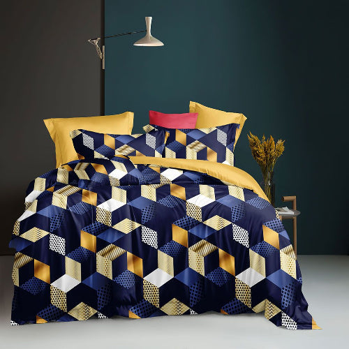 Unique Multi Color Stripes Bedding Set. @HOG - Home Office Garden Online Marketplace