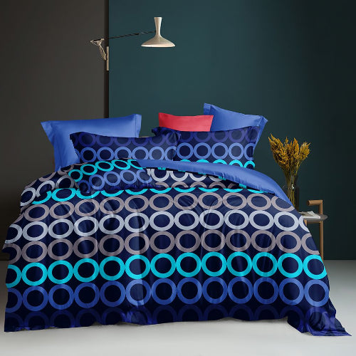 Unique Multi Color Stripes Bedding Set. @HOG - Home Office Garden Online Marketplace