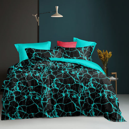 Unique Multi Color Stripes Bedding Set. @HOG - Home Office Garden Online Marketplace