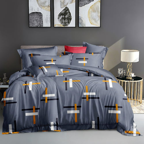 Unique Multi Color Stripes Bedding Set. @HOG - Home Office Garden Online Marketplace