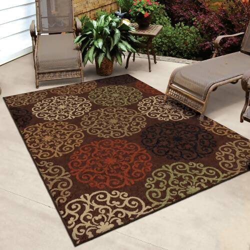 Orian Promise Harbridge Brown Area Rug - 8ft 9in x 12ft