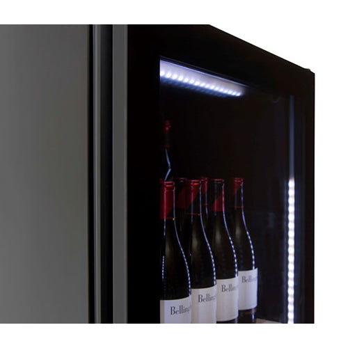 Built-In Wine Chiller 197 Bottles Capacity, Black Finish. Home Office Garden | HOG-HomeOfficeGarden | online marketplace