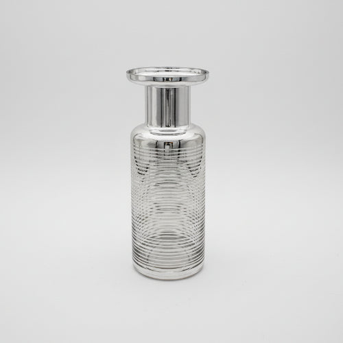 Vincenza Glass Vase Silver 32x12cm @HOG - Home Office Garden Online Marketplace