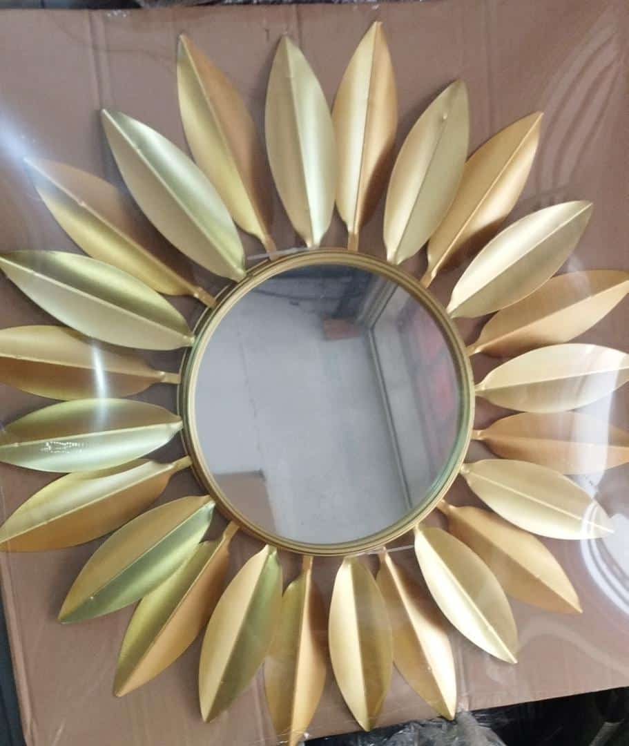 Sunburst Iron Decorative Wall Mounted Hanging Mirror