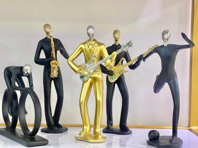 Golden Black Musician Figurine. Order @HOG 
