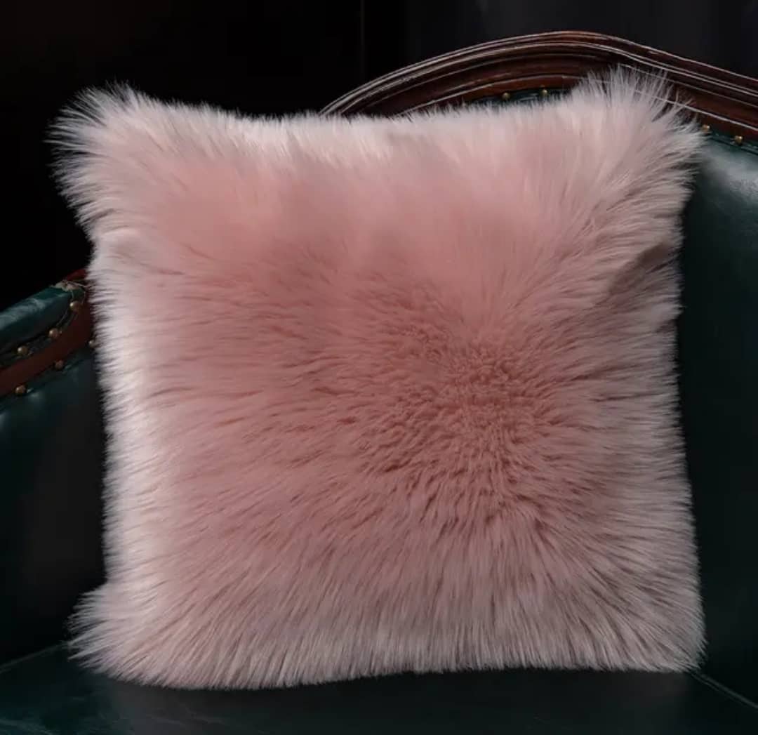 Unique Fur Throw Pillow 20 x 20 HOG-Home Office Garden online marketplace